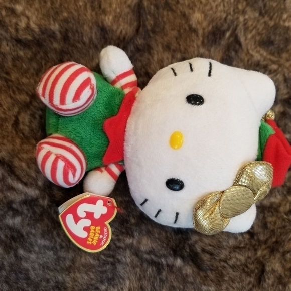 Ty Beanie Babies Christmas Hello Kitty - Picture 2 of 5